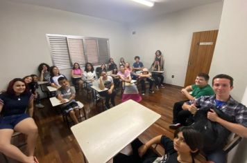 Foto - Visita da Oficina de Teatro ao Conservatório de Tatuí