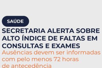 Alerta sobre os Altos Índices de Falta em Consultas Médicas 