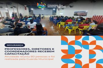 Segurança nas escolas foi tema de capacitação realizada pela Guarda Municipal