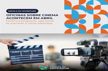 Parceria entre a Prefeitura e Pontos MIS promoverá cinco oficinas de cinema em abril