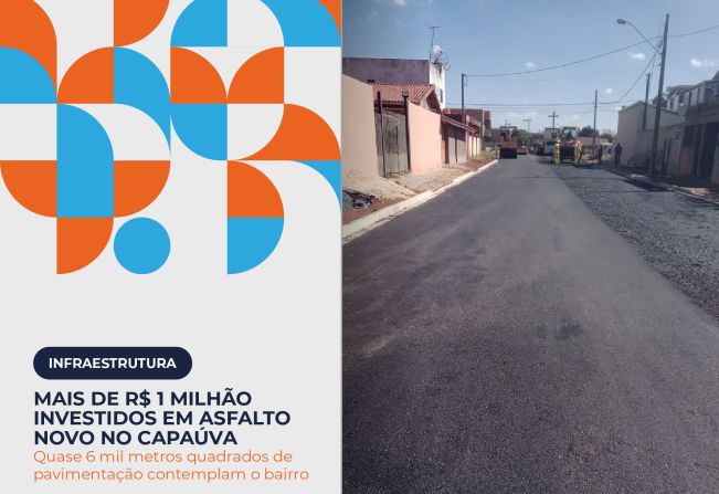  Pavimentação das ruas no Bairro Capaúva.