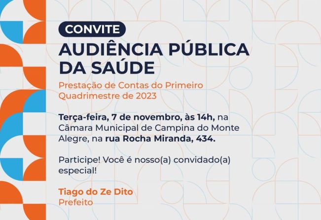 Audiência Pública da Saúde